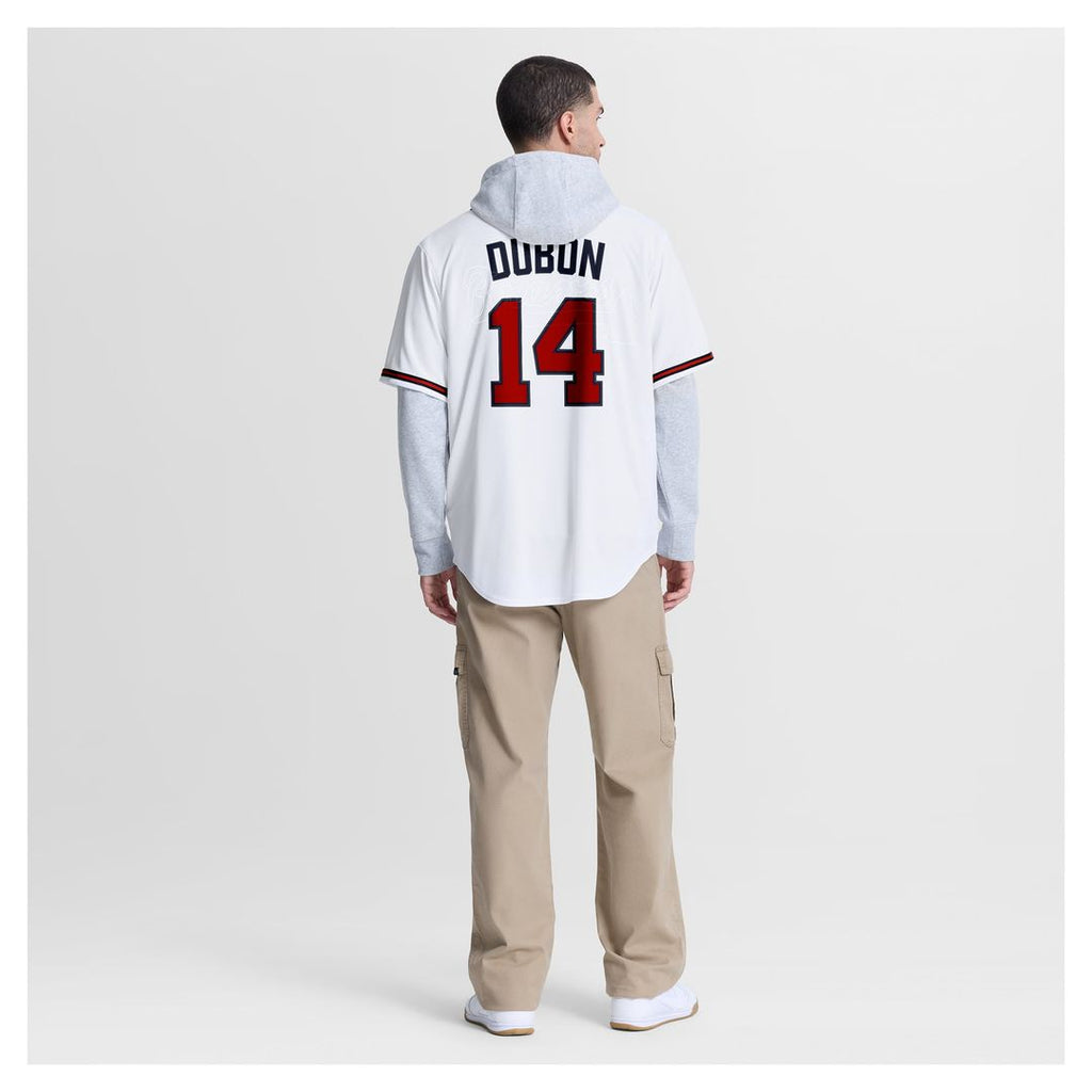 Atlanta Braves Mauricio Dub¨®n Nike Home Replica Jersey - White