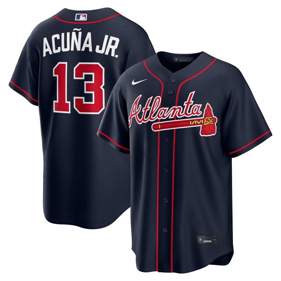 Atlanta Braves Ronald Acu?a Jr. Nike Road Replica Jersey - Gray