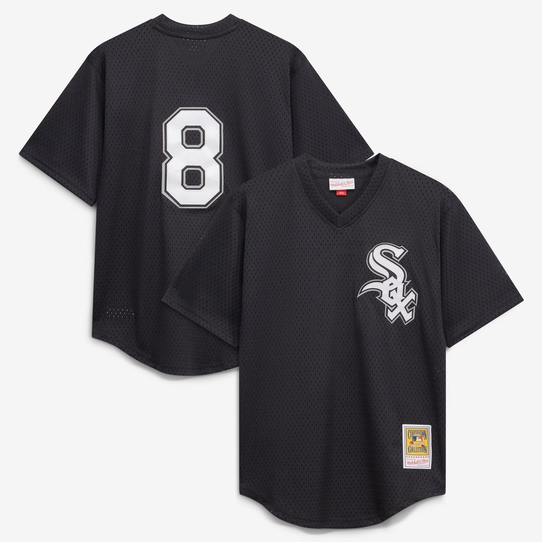 Chicago White Sox Bo Jackson Mitchell & Ness Youth Cooperstown Mesh Batting Practice Jersey - Black