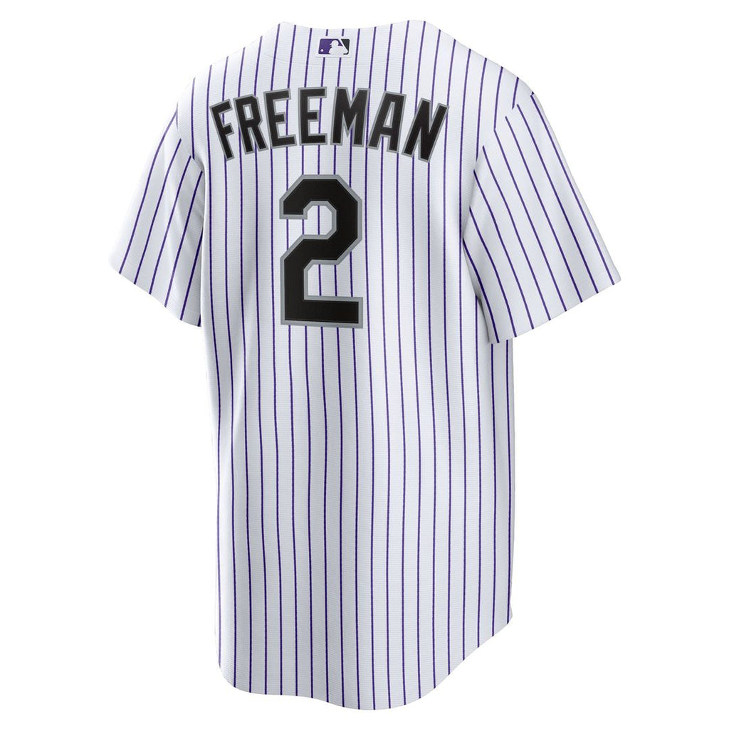 Colorado Rockies Tyler Freeman Nike Home Replica Jersey - White