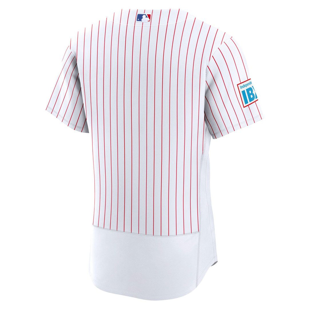 Philadelphia Phillies Nike Home Sponsor Patch Authentic Jersey - White