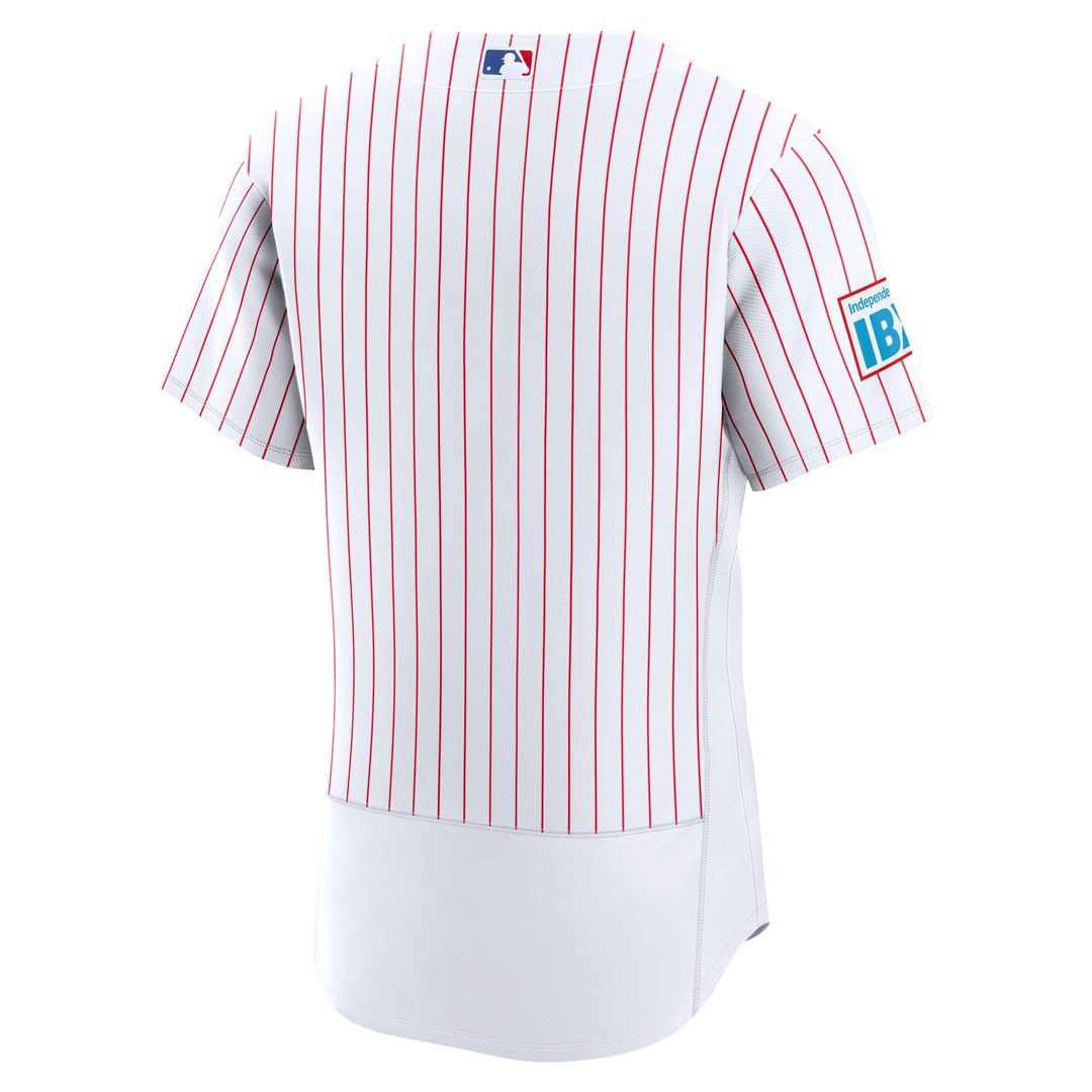 Philadelphia Phillies Nike Home Sponsor Patch Authentic Jersey - White