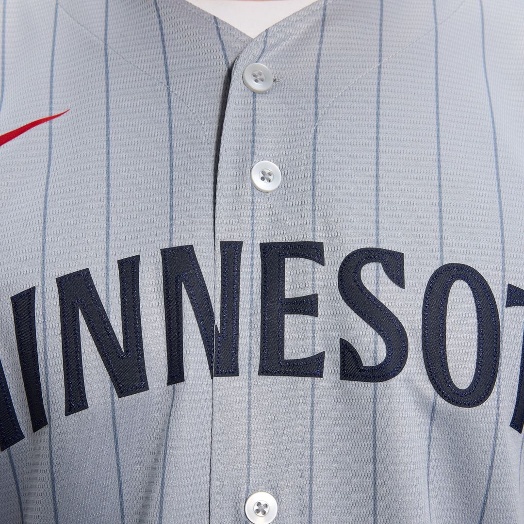 Minnesota Twins Nike Road Replica Team Jersey - Gray