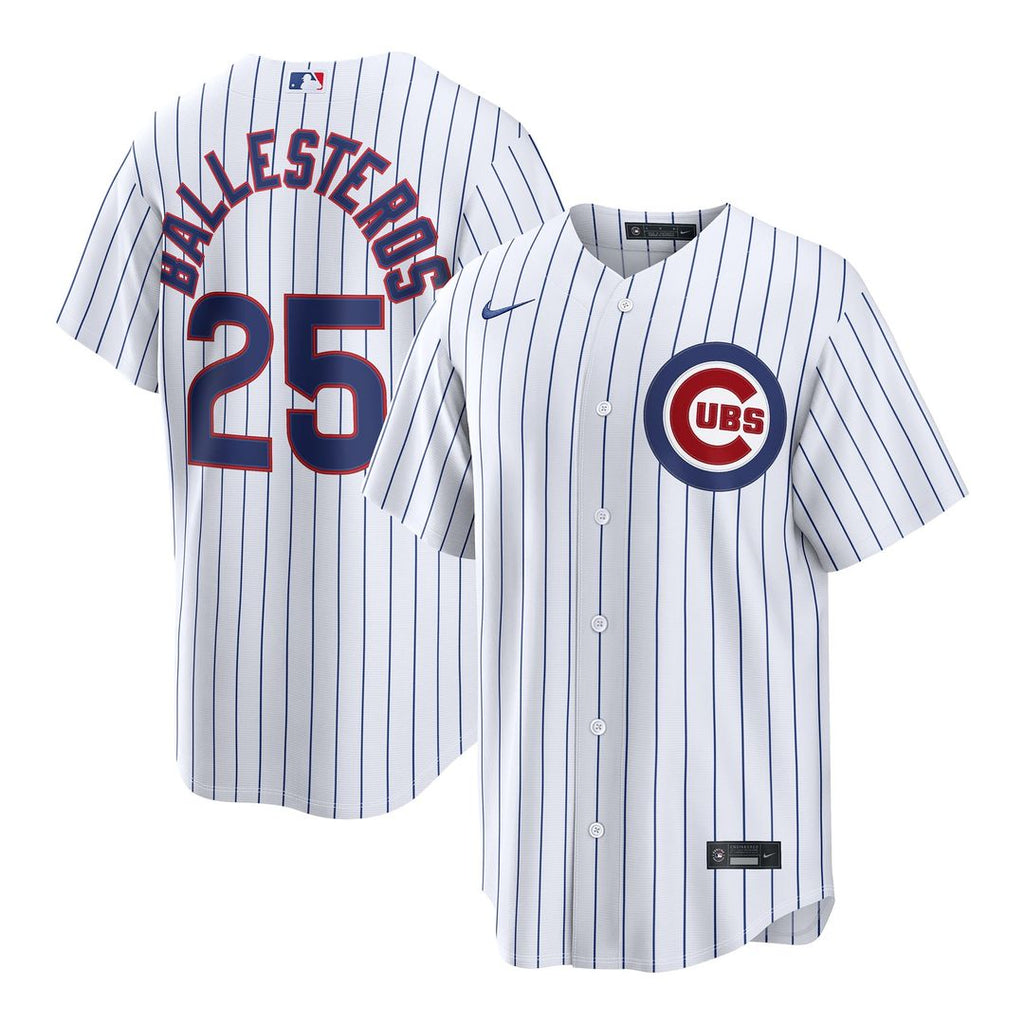 Chicago Cubs Mois¨¦s Ballesteros Nike Home Replica Jersey - White