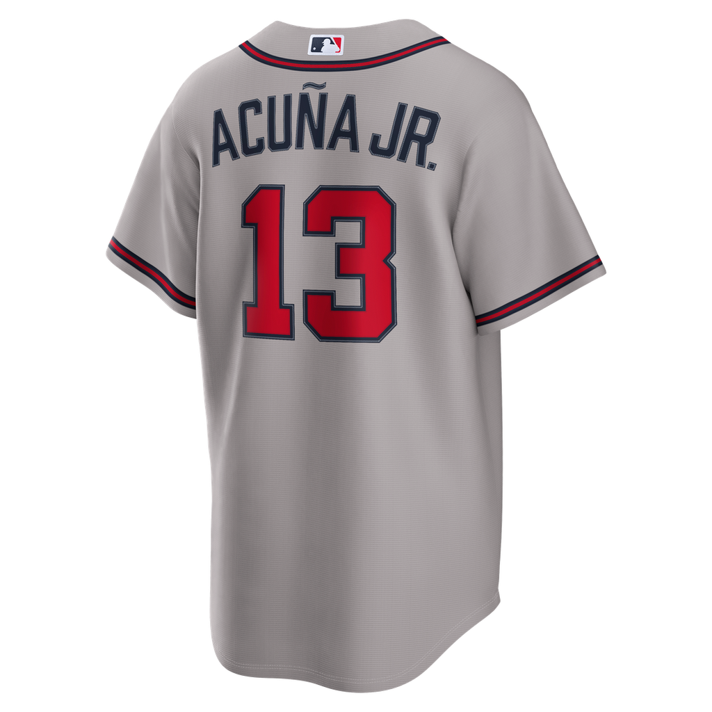 Atlanta Braves Ronald Acu?a Jr. Nike Road Replica Jersey - Gray