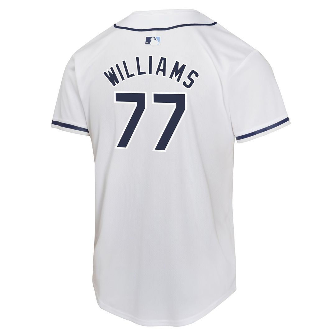 Tampa Bay Rays Carson Williams Nike Youth Home Player Game Jersey - White