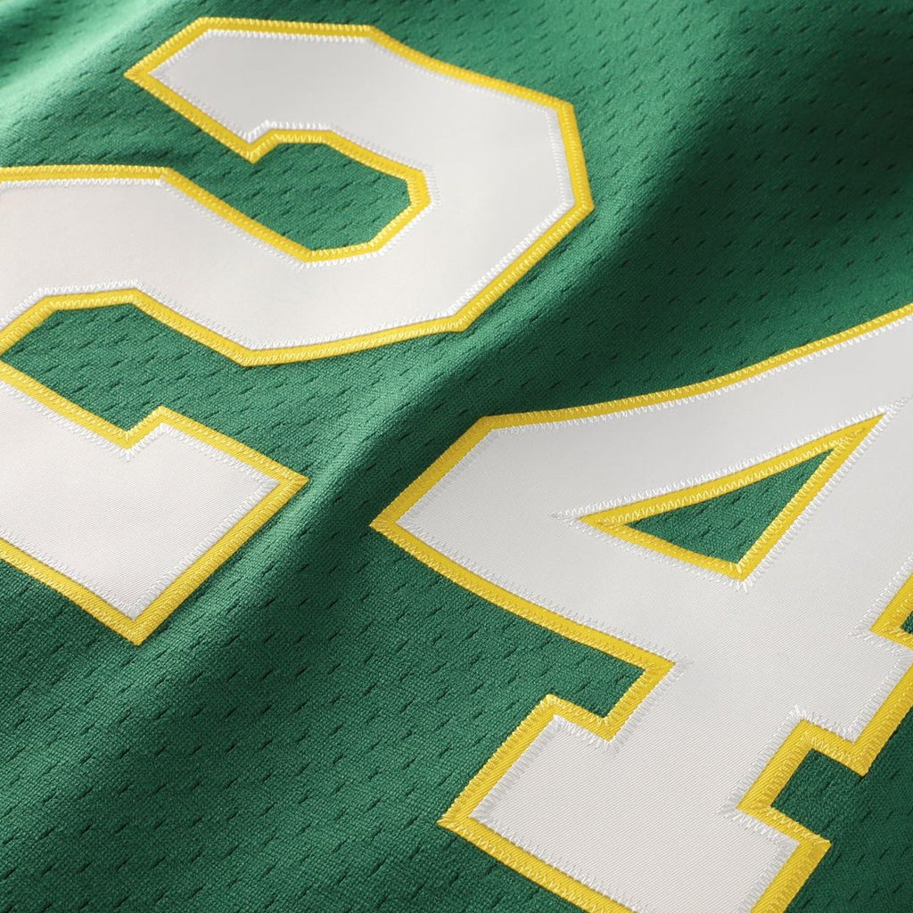 Athletics Rickey Henderson Mitchell & Ness Youth Cooperstown Mesh Batting Practice Jersey - Green