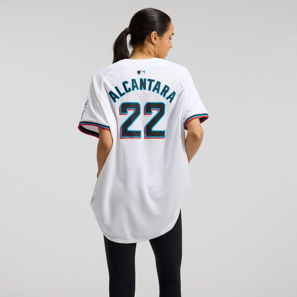 Miami Marlins Sandy Alcantara Nike Women's Home Limited Player Jersey – White