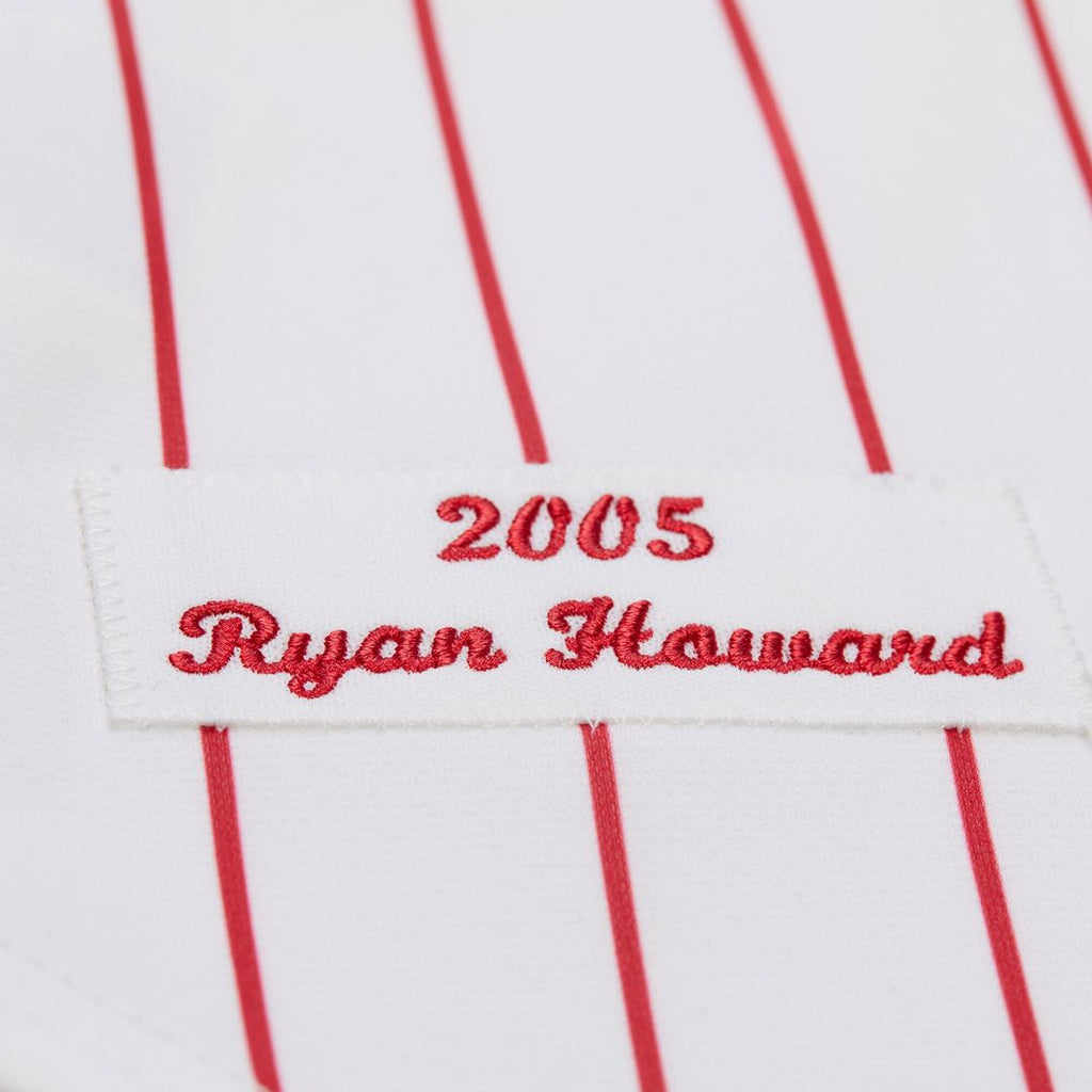 Philadelphia Phillies Ryan Howard Mitchell & Ness Cooperstown Authentic Jersey ¨C White