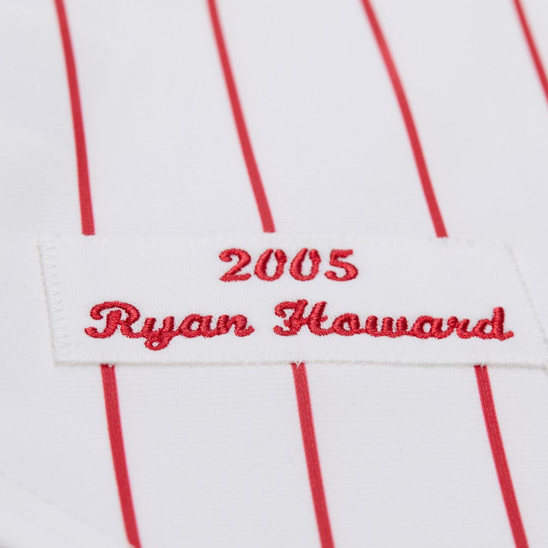 Philadelphia Phillies Ryan Howard Mitchell & Ness Cooperstown Authentic Jersey ¨C White