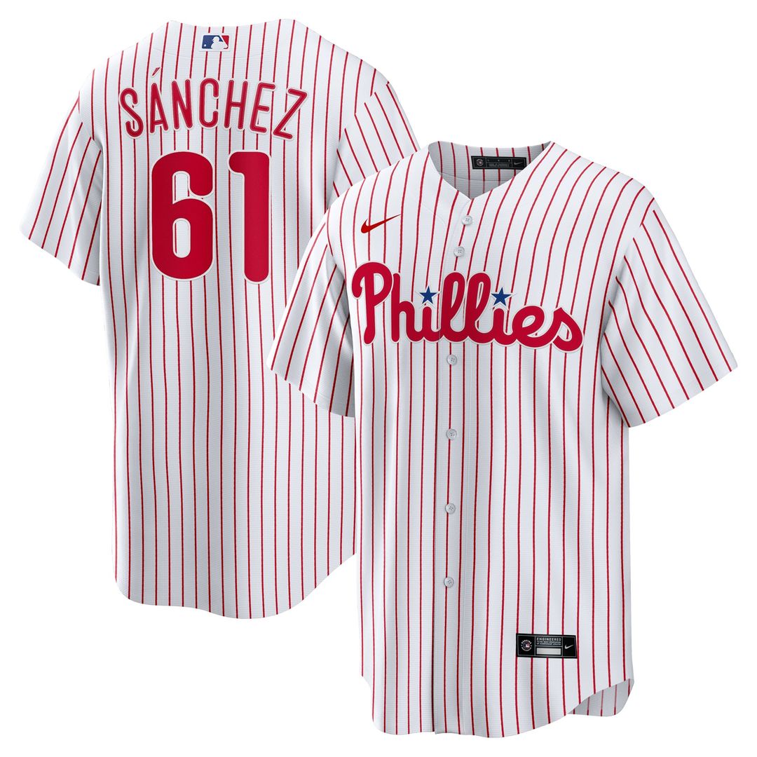 Philadelphia Phillies Cristopher Sanchez Nike Home Replica Jersey - White