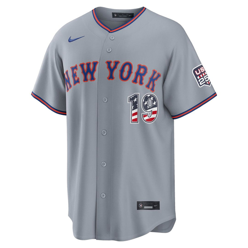 New York Mets Bo Bichette Nike USA 250 Fourth of July Road Stadium Jersey - Gray