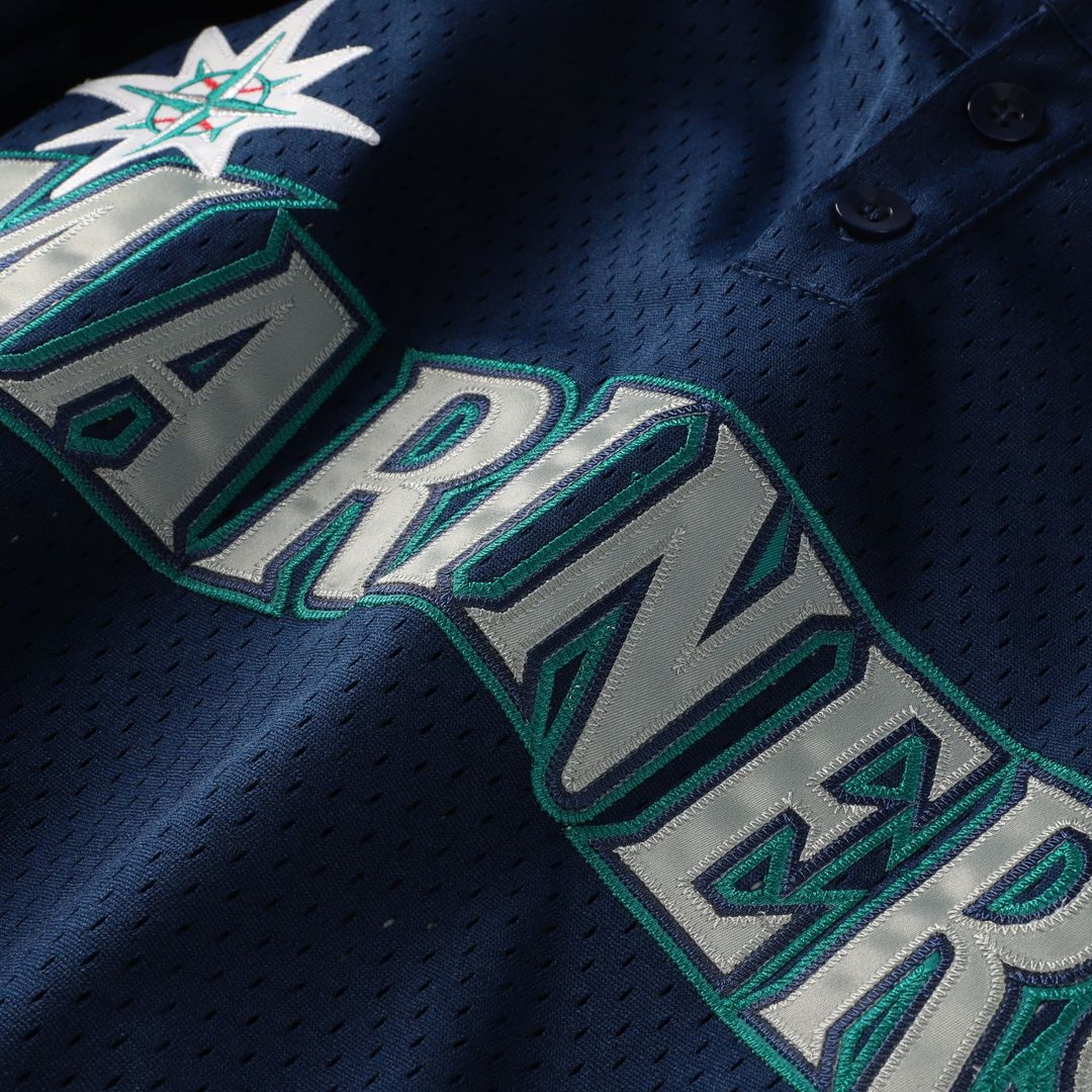 Seattle Mariners Ken Griffey Jr. Mitchell & Ness Toddler Cooperstown Mesh Batting Practice Jersey - Navy