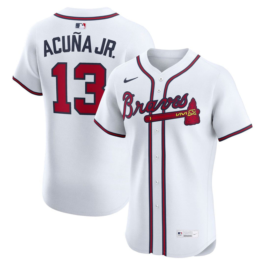 Atlanta Braves Ronald Acu?a Jr. Nike Home Elite Player Jersey - White