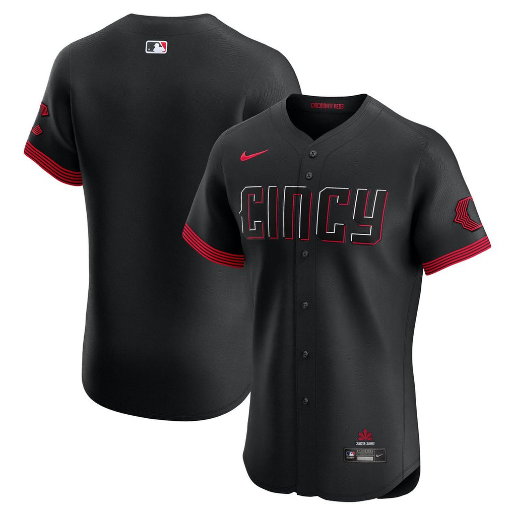 Cincinnati Reds Nike City Connect Elite Jersey - Black