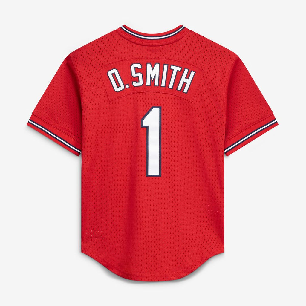 St. Louis Cardinals Ozzie Smith Mitchell & Ness Youth Cooperstown Mesh Batting Practice Jersey - Navy