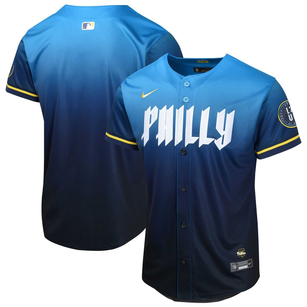 Philadelphia Phillies Nike Youth 2024 City Connect Limited Jersey - Blue