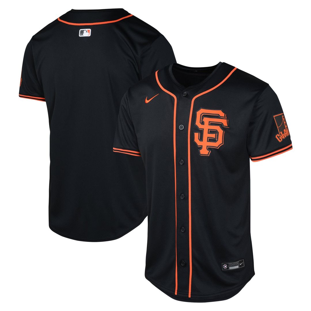 San Francisco Giants Nike Youth Alternate Limited Jersey - Black