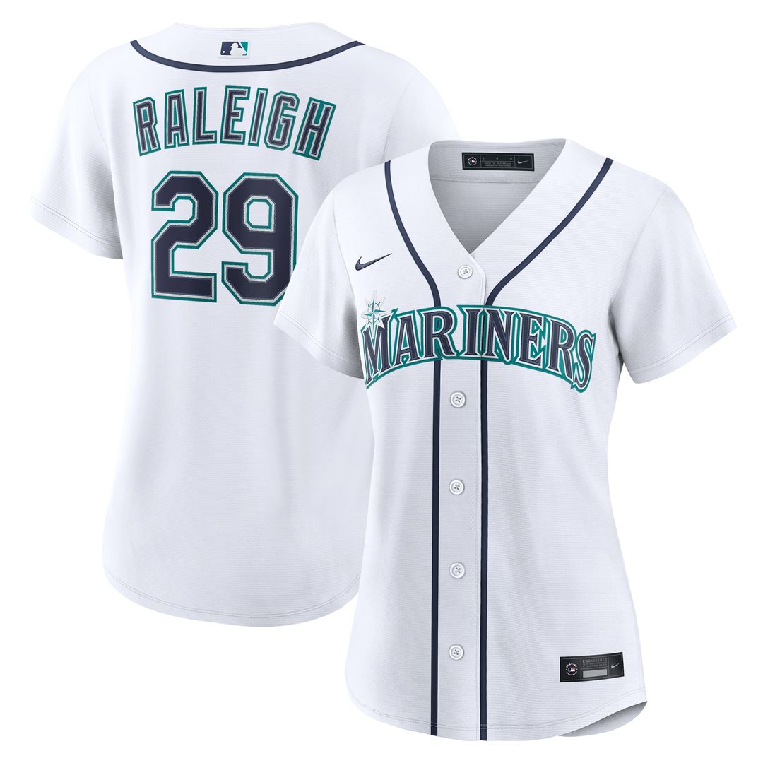 Seattle Mariners Cal Raleigh Nike Women's Home Replica Jersey - White