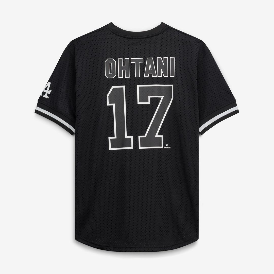 Los Angeles Dodgers Shohei Ohtani Fanatics Big & Tall Heavyweight Mesh Jersey - Black/White