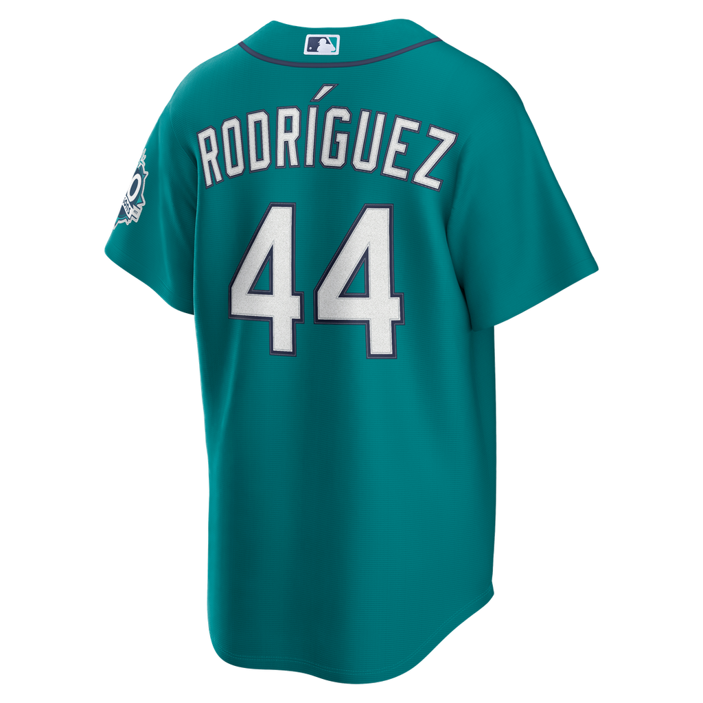 Seattle Mariners Julio Rodr¨ªguez Nike Home Stadium 50th Season Patch Jersey - White