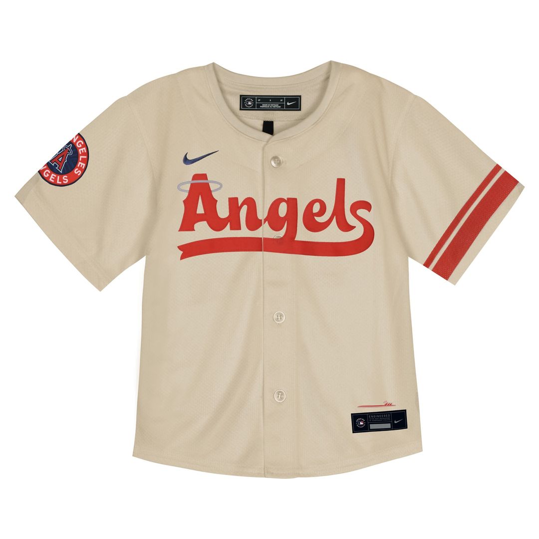 Los Angeles Angels Nike Toddler City Connect Team Limited Jersey - Natural