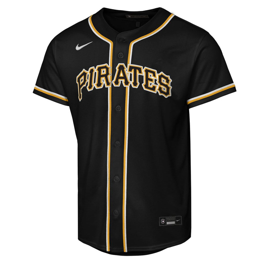 Pittsburgh Pirates Paul Skenes Nike Youth Fashion Replica Player Jersey - Black