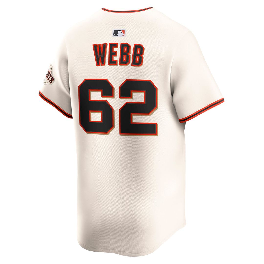 San Francisco Giants Logan Webb Nike Home Limited Player Jersey - Cream
