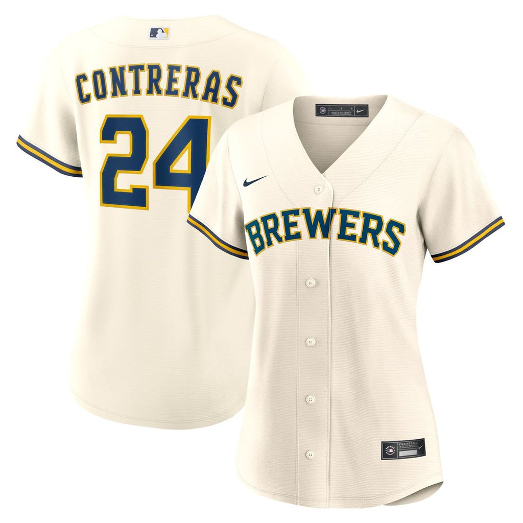 Milwaukee Brewers William Contreras Nike Women's Home Replica Jersey - Cream