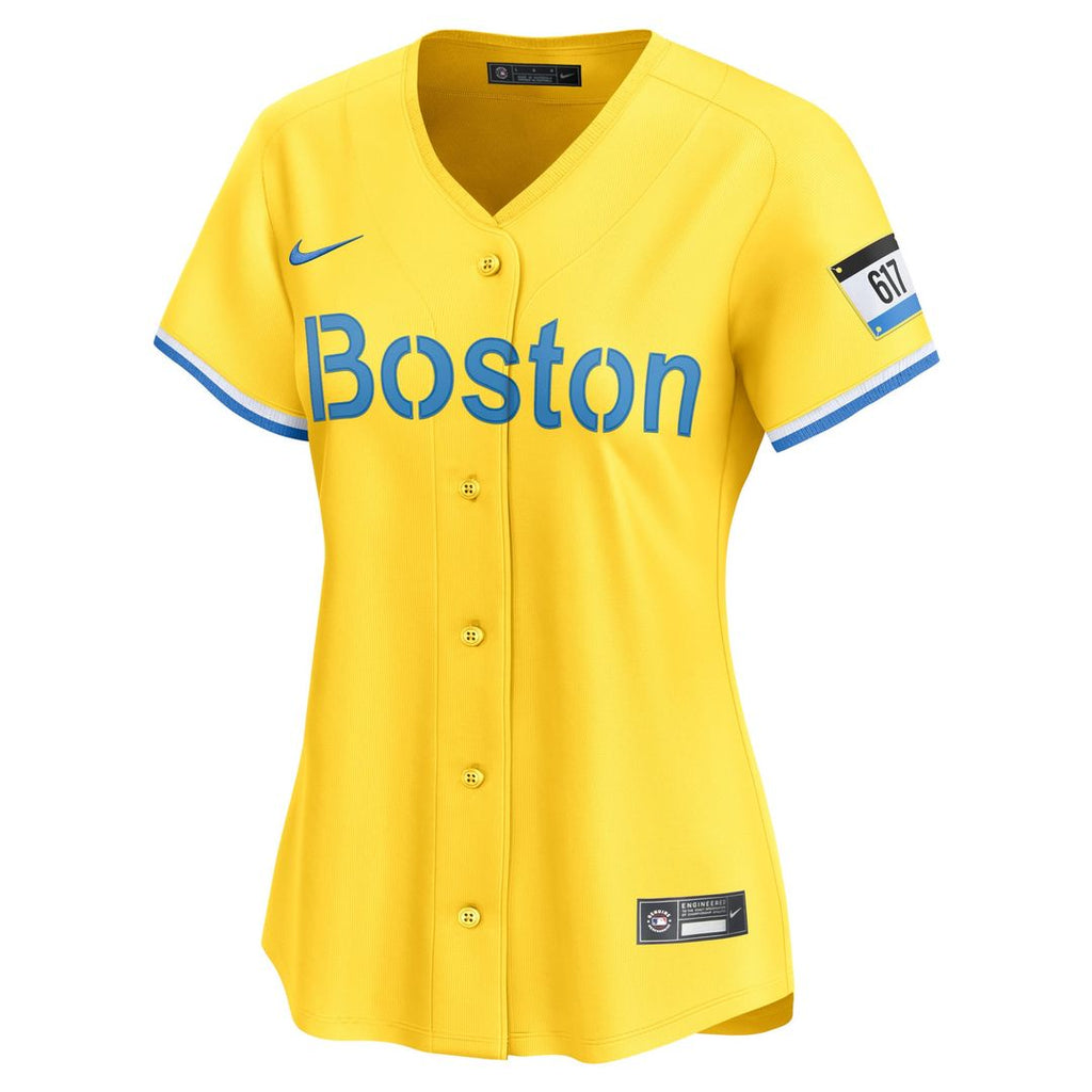 Boston Red Sox David Ortiz Nike Women's City Connect Retired Player Jersey - Gold
