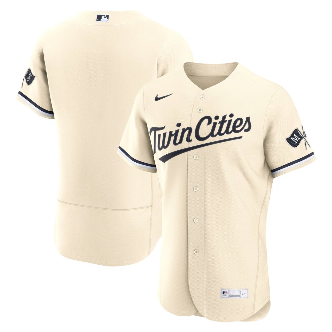 Minnesota Twins Nike Alternate Authentic Jersey - Cream