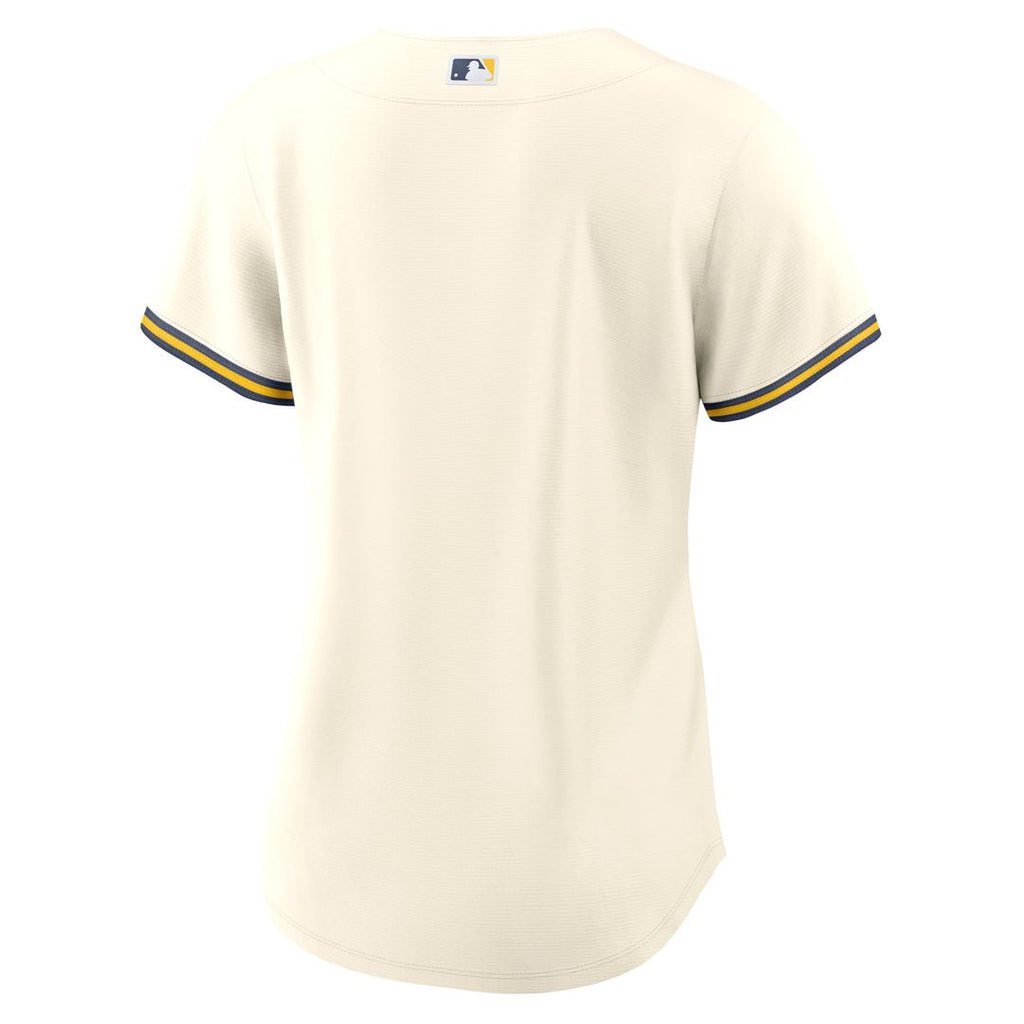 Milwaukee Brewers Nike Women's Home Replica Team Jersey - Cream