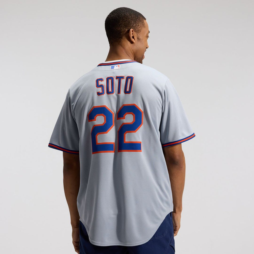 New York Mets Juan Soto Nike Road Replica Jersey - Gray