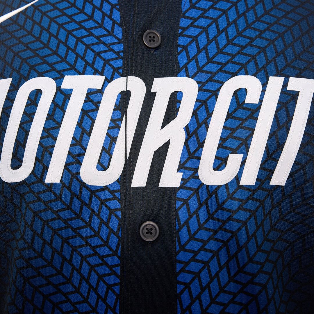 Detroit Tigers Nike City Connect Limited Jersey - Blue