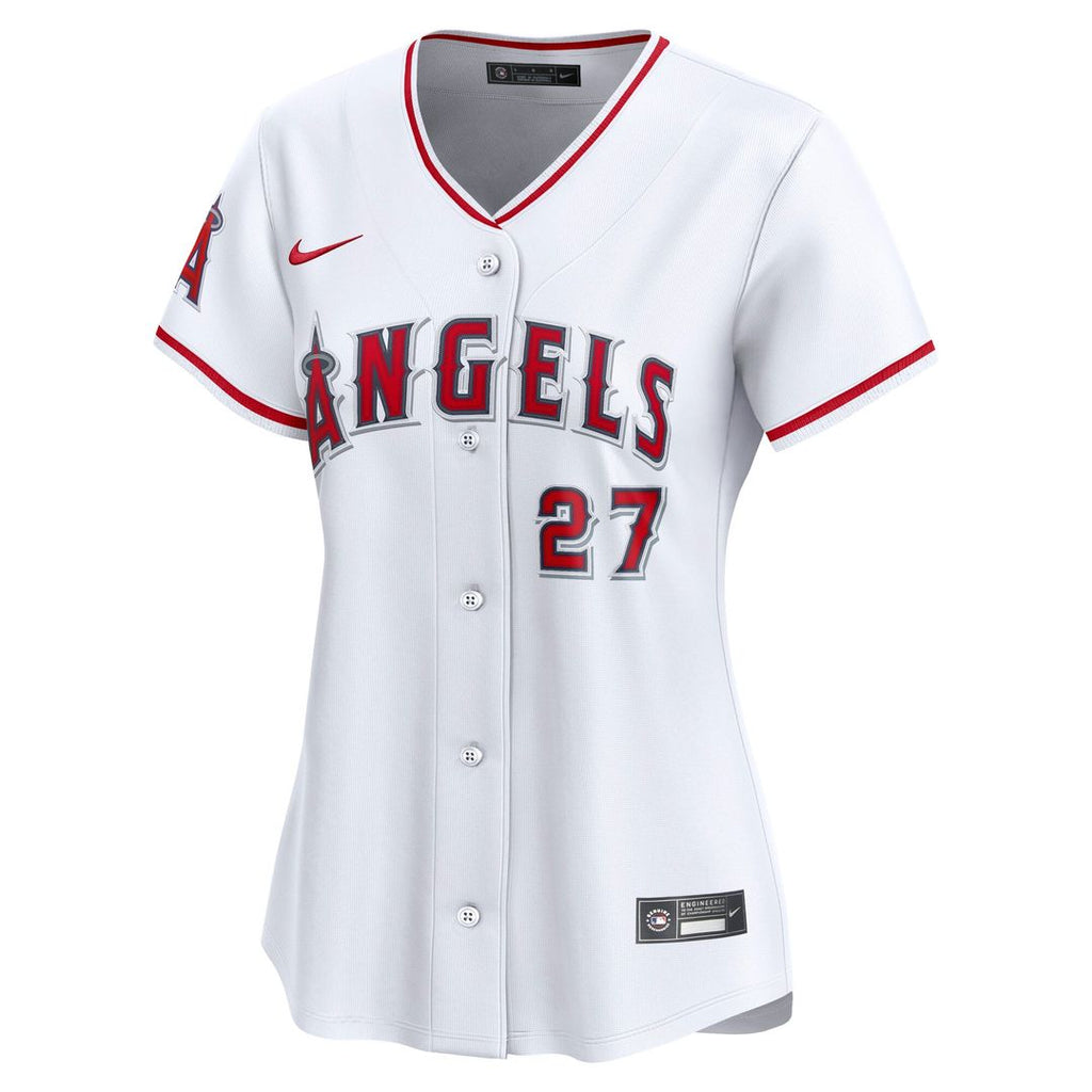 Los Angeles Angels Mike Trout Nike Women's Home Limited Player Jersey - White