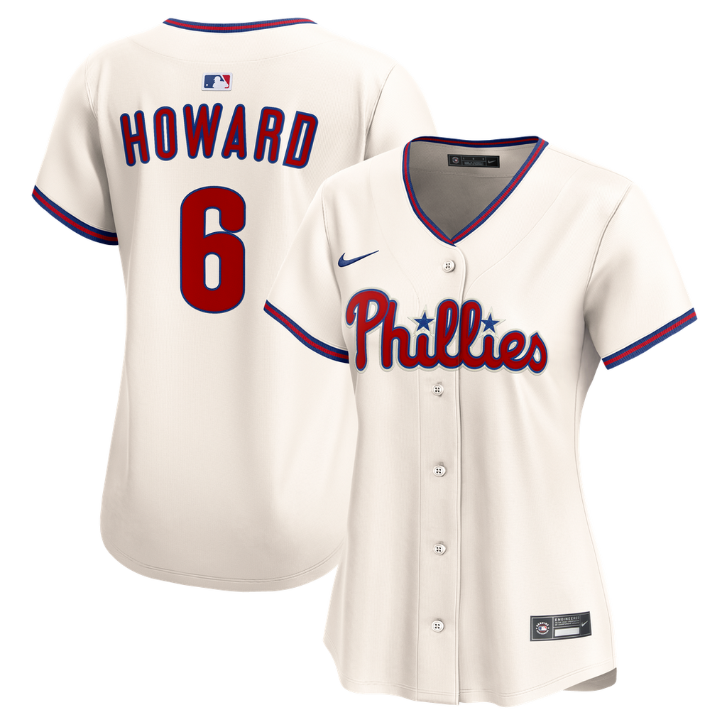 Philadelphia Phillies Ryan Howard Nike Women's Alternate 2 Limited Jersey ¨C Cream