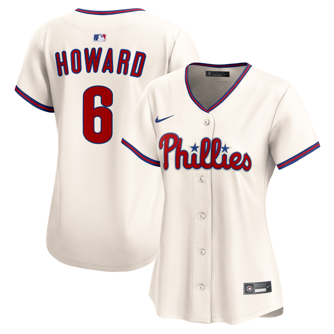 Philadelphia Phillies Ryan Howard Nike Women's Alternate 2 Limited Jersey ¨C Cream