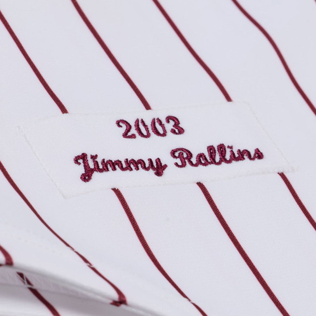 Philadelphia Phillies Jimmy Rollins Mitchell & Ness 2003 Cooperstown Authentic Jersey - White