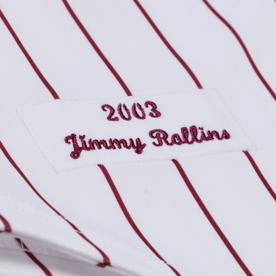 Philadelphia Phillies Jimmy Rollins Mitchell & Ness 2003 Cooperstown Authentic Jersey - White
