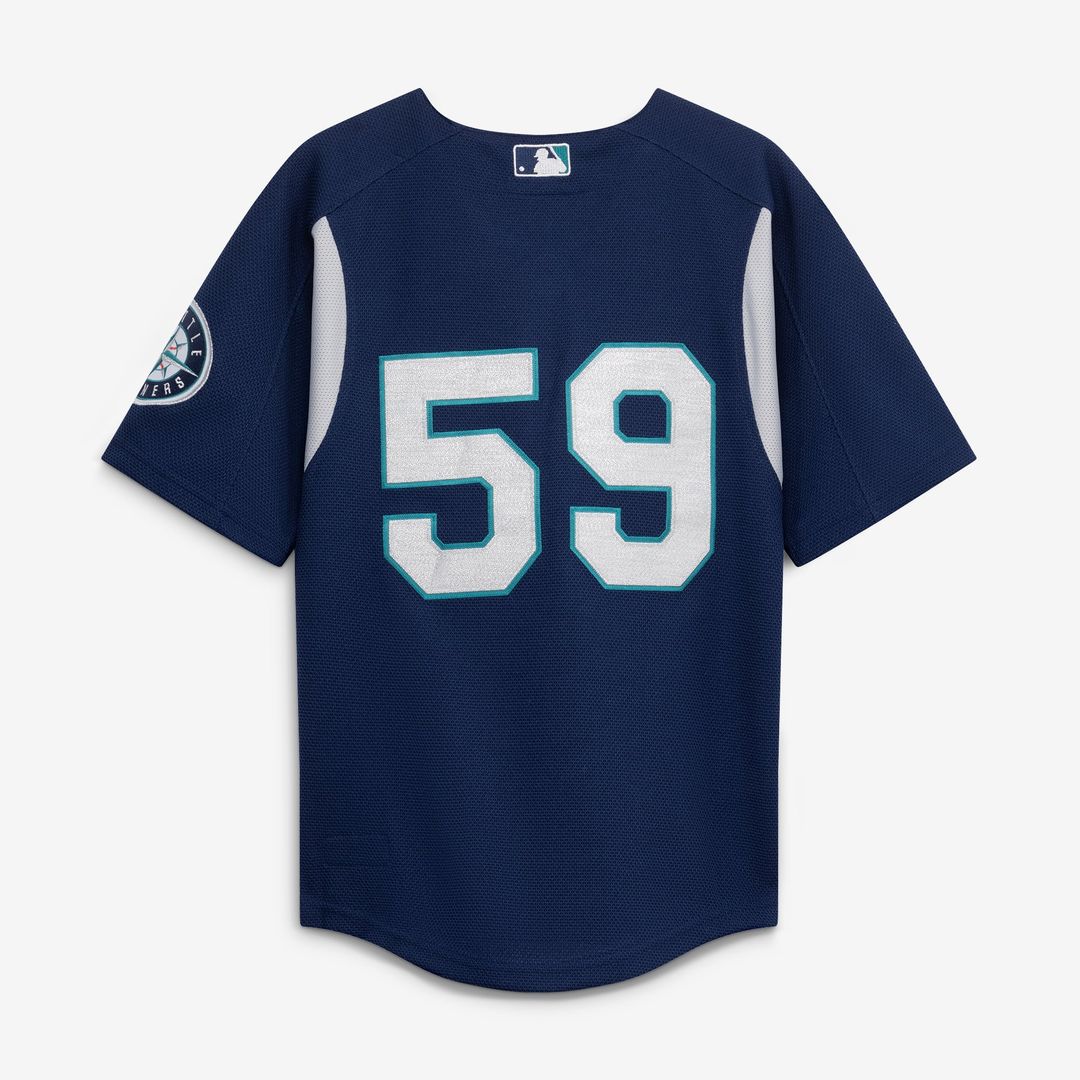 Seattle Mariners Felix Hernandez Mitchell & Ness Preschool Cooperstown Batting Practice Jersey - Navy
