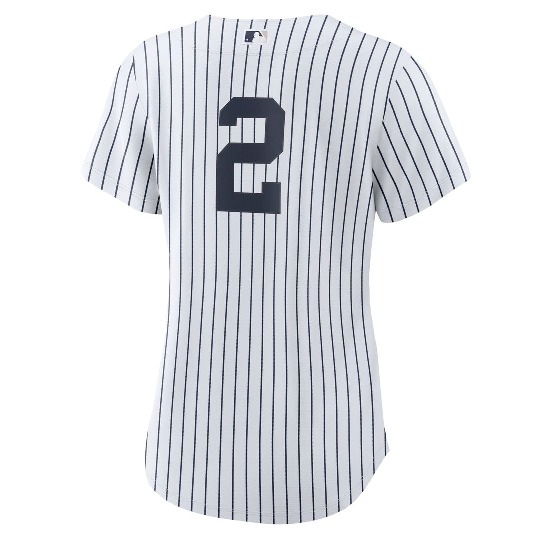 New York Yankees Derek Jeter Nike Women's Home Replica Player Jersey - White/Navy