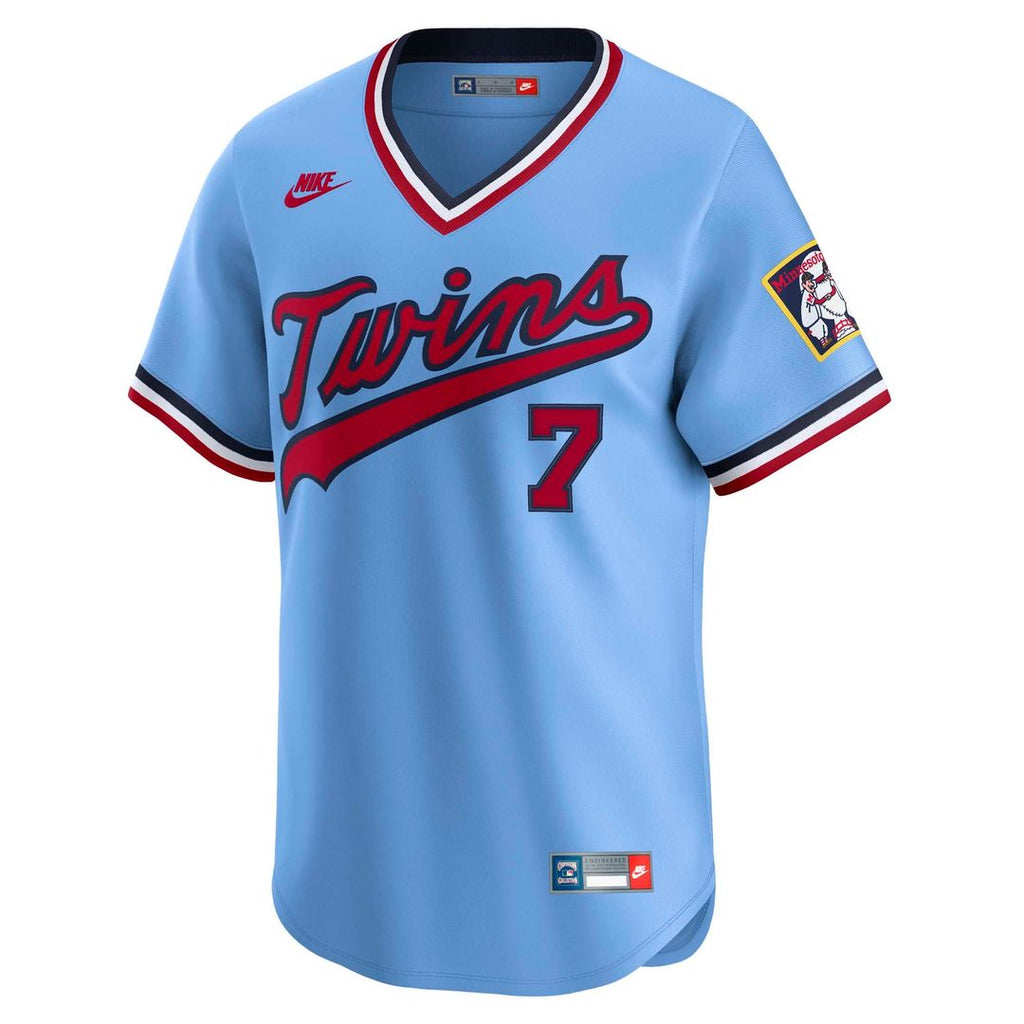 Minnesota Twins Joe Mauer Nike Throwback Cooperstown Limited Jersey - Light Blue