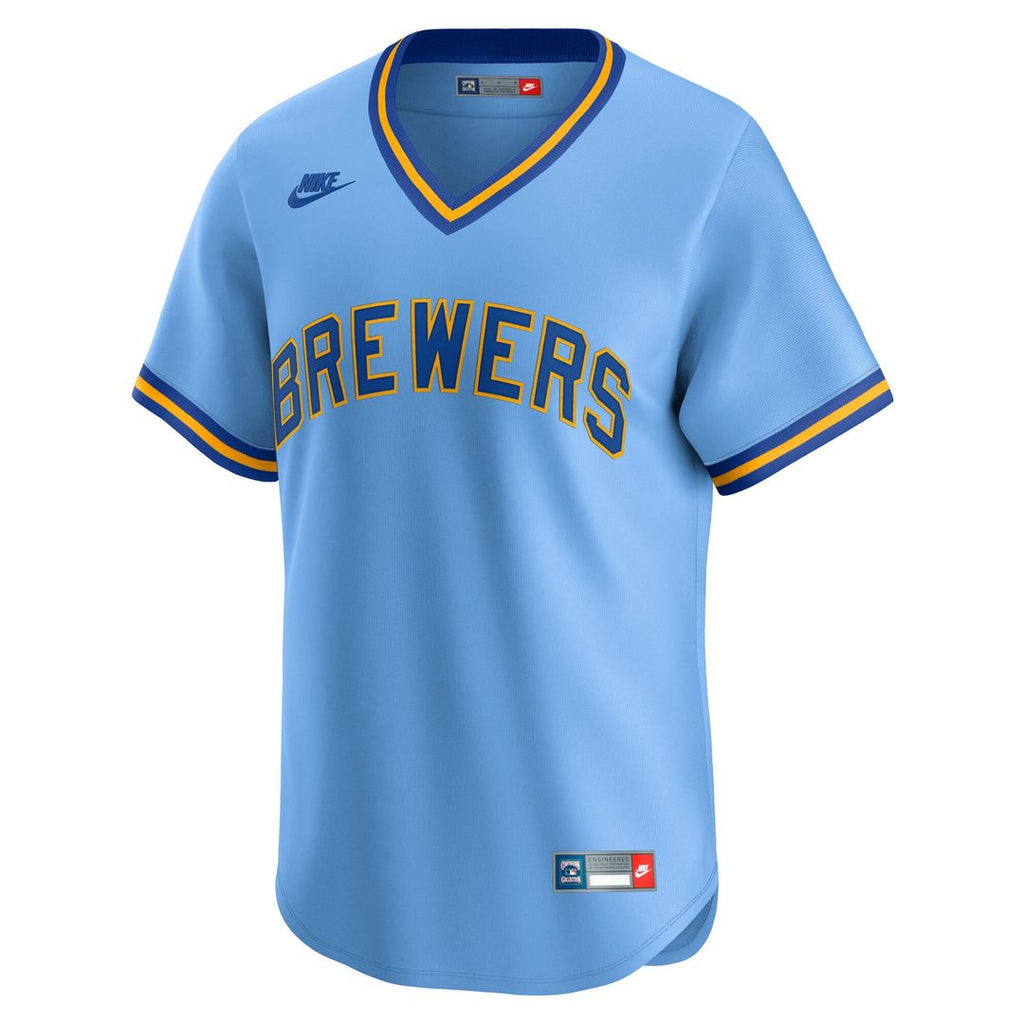 Milwaukee Brewers Nike Cooperstown Limited Jersey - Light Blue