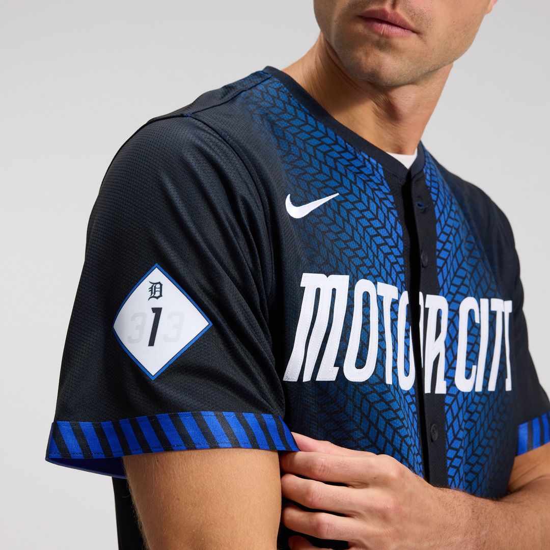 Detroit Tigers Nike City Connect Limited Jersey - Blue