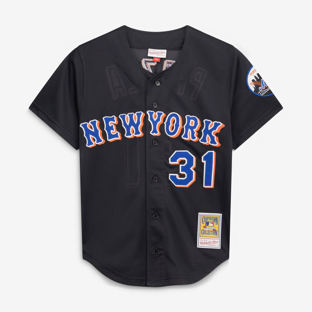 New York Mets Mike Piazza Mitchell & Ness Cooperstown 2000 Batting Practice Jersey - Black