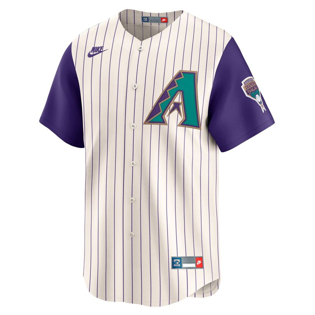 Arizona Diamondbacks Randy Johnson Nike Throwback Cooperstown Limited Jersey - Cream