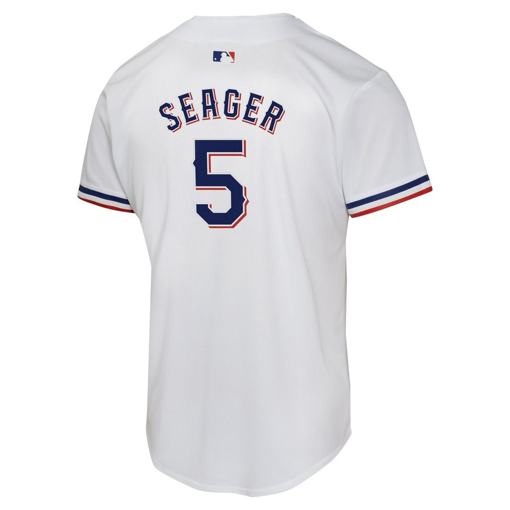 Texas Rangers Corey Seager Nike Youth Home Game Player Jersey - White