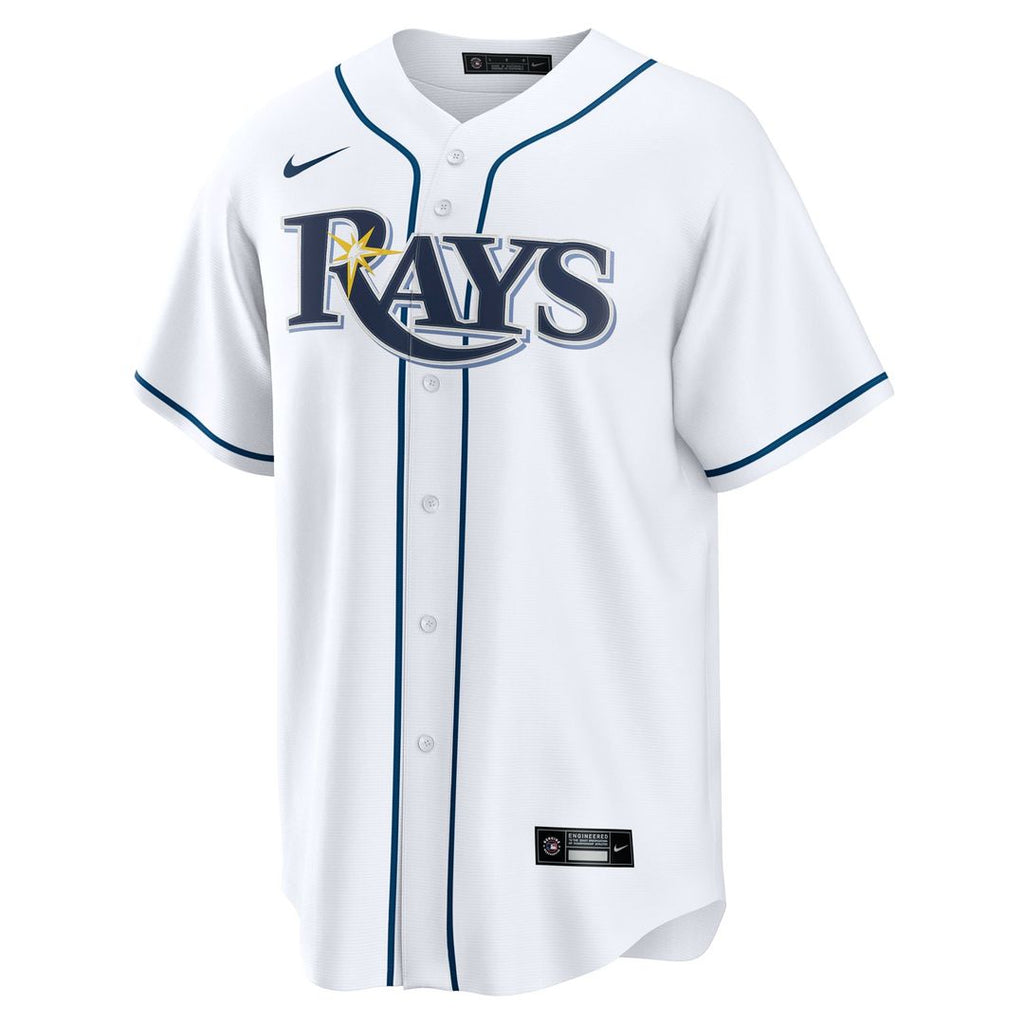 Tampa Bay Rays Junior Caminero Nike Home Replica Jersey - White