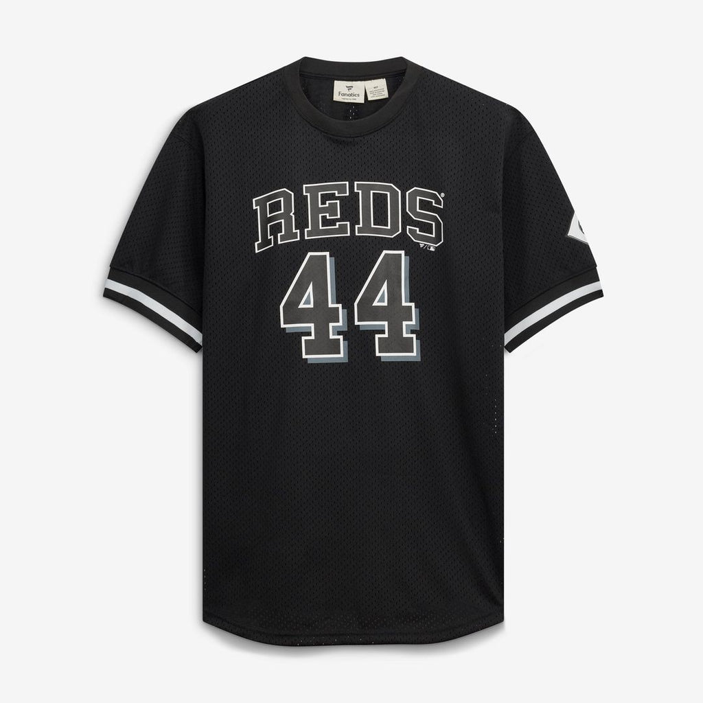 Cincinnati Reds Elly De La Cruz Fanatics Big & Tall Heavyweight Mesh Jersey - Black/White