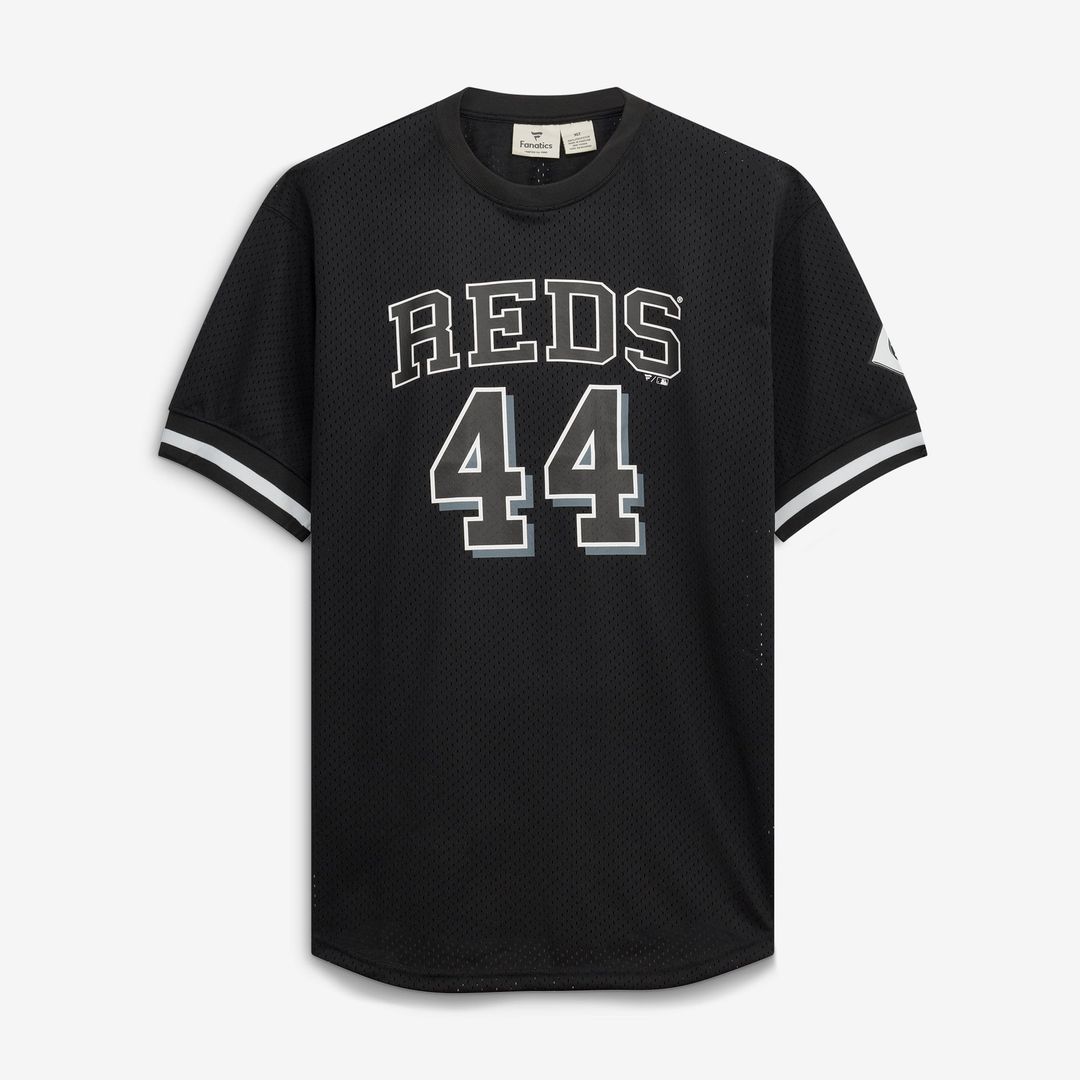 Cincinnati Reds Elly De La Cruz Fanatics Big & Tall Heavyweight Mesh Jersey - Black/White